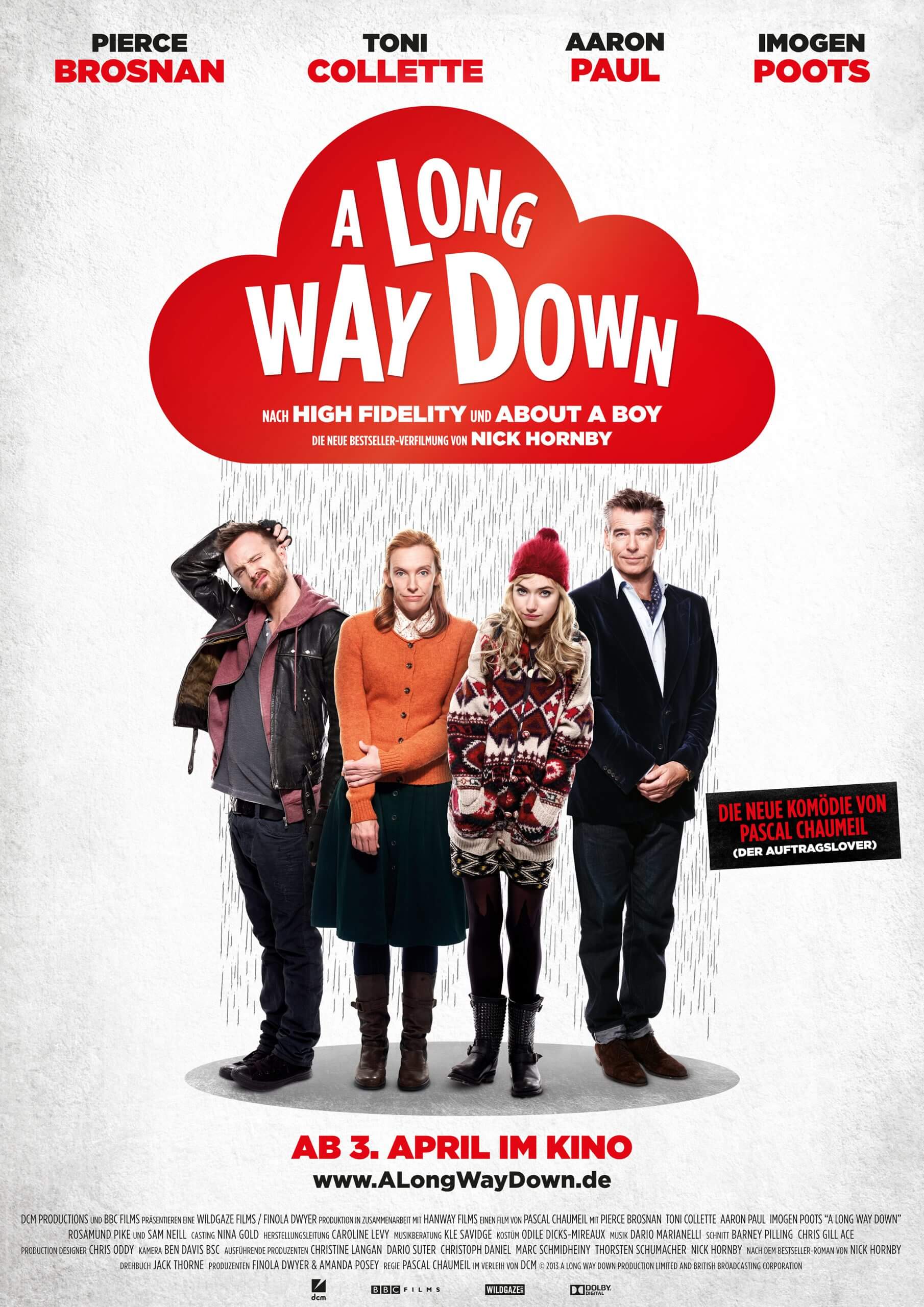 Filmprojekt A Long Way Down - DCM Filmverleih Berlin